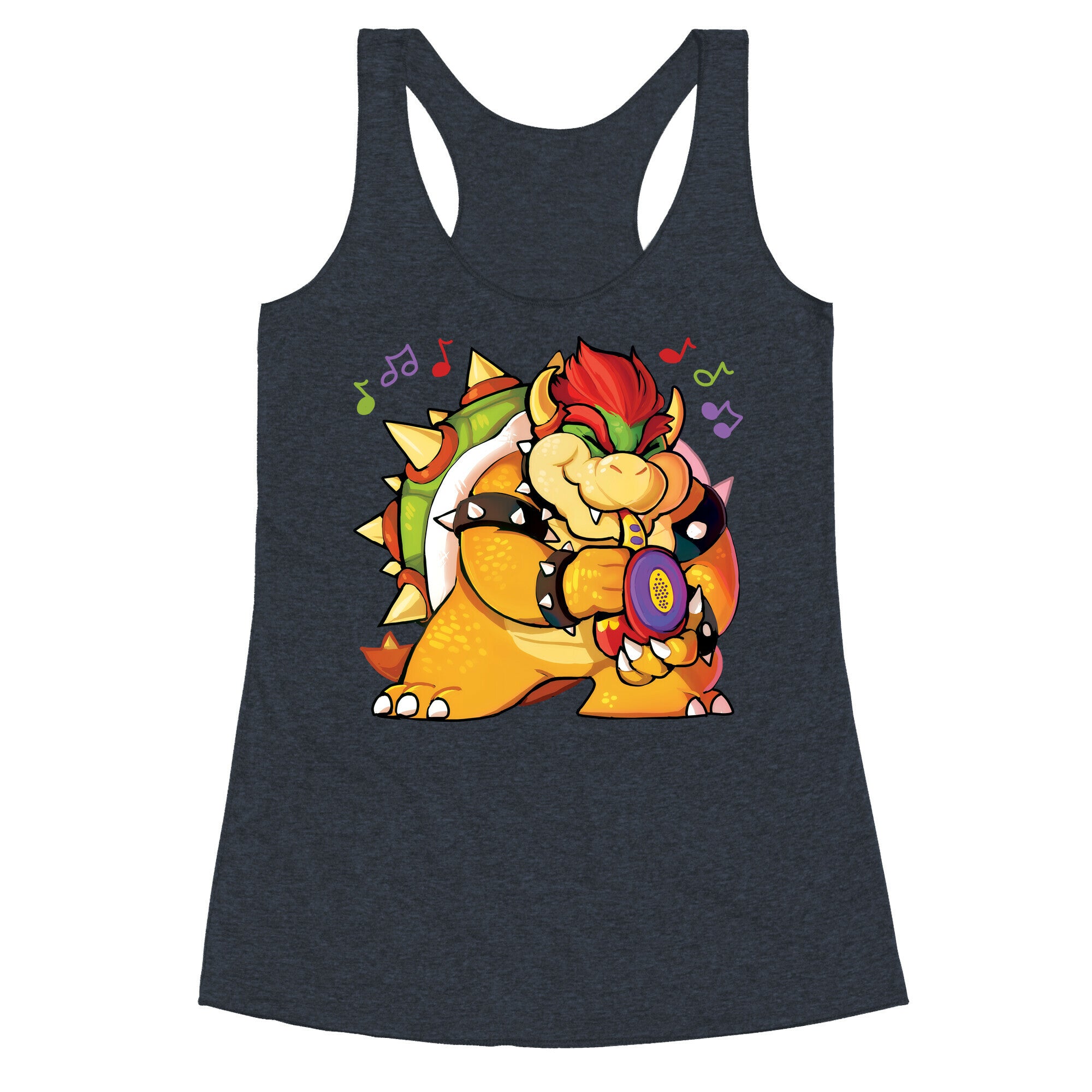Sax-a-boom bowser Racerback Tank